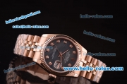 Rolex Datejust Oyster Pertual Automatic with MOP Dial and Full RG Case and RG Strap-ETACoating