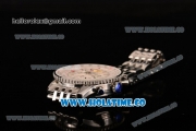 Breitling Navitimer GMT Chrono Swiss Valjoux 7750 Automatic Full Steel with White Dial and Stick Markers