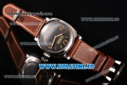 Panerai Radiomir 1940 3 Days Marina Militare Acciaio PAM 587 Clone P.3000 Manual Winding Steel Case with Black Dial and Yellow Stick/Arabic Numeral Markers (KW)