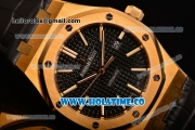 Audemars Piguet Royal Oak 39MM Miyota 9015 Automatic Yellow Gold Case with Black Dial and Stick Markers (BP)