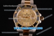 Rolex Submariner Swiss ETA 2836 Automatic Yellow Gold Case with Yellow Gold Dial and Dot Markers