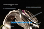 Rolex Cosmograph Daytona Rainbow Diamond Chrono Swiss Valjoux 7750 Automatic Steel Case Black Dial With Diamonds Markers Steel Bracelet