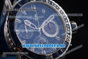 Ulysse Nardin Maxi Marine Diver Miyota OS20 Quartz Steel Case with Blue Dial and Blue Rubber Strap