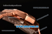 Audemars Piguet Royal Oak 41MM Clone AP Calibre 3120 Automatic Full Rose Gold with White Dial and Stick Markers (EF)