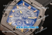 Hublot MP-06 Senna Chrono Miyota OS20 Quartz Steel Case with Skeleton Dial and Yellow Stick Markers