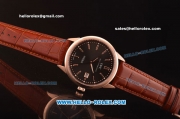 IWC Ingenieur Limited Edition Swiss ETA 2824 Automatic Rose Gold Case with Grey Dial and Brown Leather Strap