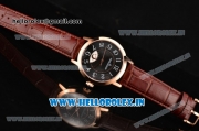 Jaeger-LECoultre Rendez-Vous Swiss ETA 2824 Automatic Rose Gold Case with Black Dial and Arabic Numeral Markers