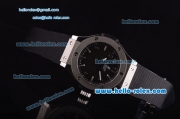 Hublot Classic Fusion Swiss ETA Quartz Movement Steel Case with Black Dial and Rubber Strap