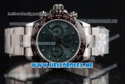 Rolex Daytona Swiss Valjoux 7750 Automatic Stainless Steel Case/Bracelet with Green Dial and Stick Markers