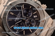 Audemars Piguet Royal Oak Chronograph Miyota OS20 Quartz Steel Case with Blue Dial and Steel Bracelet