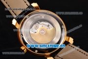 Vacheron Constantin Malte Swiss ETA 2824 Automatic Yellow Gold Case with Diamonds Markers and Black Dial