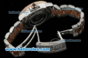 Ulysse Nardin Maxi Marine Diver Automatic Movement Steel Case with White Dial and Two Tone Strap