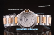 Cartier Ballon Bleu De Miyota Quartz Movement Diamond Bezel/Markers and Two Tone Strap