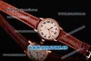 Vacheron Constantin Patrimony Miyota 9015 Automatic Rose Gold Case with White Dial and Black Roman Numeral Markers