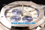 Audemars Piguet Royal Oak Chronograph Miyota OS20 Quartz Steel Case with White Dial and Steel Bracelet