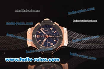 Hublot Big Bang Hub4100 Automatic Rose Gold Case with Ceramic Bezel and Black Dial - 1:1 Original