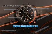 Omega Seamaster Planet Ocean Master Chronometer Chronograph 7750 Auto PVD Case with Black Dial and Black Nylon Strap (EF)