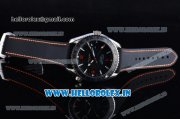 Omega Seamaster Planet Ocean GMT Asia 2813 Automatic Steel Case with Black Dial and Black Bezel