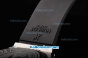 Hublot Big Bang King Asia 2892 Automatic Movemove Silver Case with Ceramic Bezel-Stick Markers and Black Rubber Strap