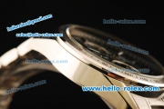 Tag Heuer Carrera Chronograph Miyota Quartz Movement Full Steel with Black Dial and Stick Markers-7750 Coating Case