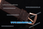 U-Boat Chimera Automatic Asia ST25 Automatic Rose Gold Case Brown Dial Brown Leather Strap and Arabic Number Markers