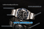 Tudor Heritage Black Bay Asia 2813 Automatic Steel Case/Bracelet with White Markers Black Dial and Blue Bezel (ZF)