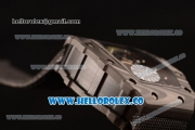 Richard Mille RM 055 Miyota 9015 Automatic Carbon Fiber Case with Skeleton Dial and Black Nylon/Leather Strap