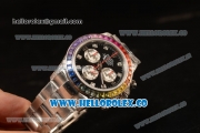 Rolex Daytona Rainbow 316L Steel Case With Clone Rolex 4130 1:1 Clone 116509 EF