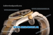 Rolex Datejust Yellow Gold Case 3135 Auto with Black Dial and Two Tone Bracelet - 1:1 Origianl (AAAF)