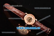 Vacheron Constantin Malte Asia Automatic Rose Gold Case with Beige Skeleton Dial and Roman Numeral Markers