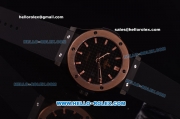 Hublot Classic Fusion Automatic PVD Case with Rose Gold Bezel and Black Carbon Fibre Dial-ETA Coating