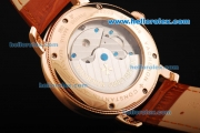 Vacheron Constantin Patrimony Tourbillon Automaitc Movement Rose Gold Case with White Dial and Rose Gold Stick Markers