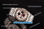 Audemars Piguet Royal Oak Offshore Panda Chrono Swiss Valjoux 7750-SHG Automatic Steel Case with White Dial and Black Numeral Markers - 1:1 Original (J12)