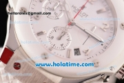 Hublot Big Bang Clone HUB4100 Automatic Steel Case with White Ceramic Bezel and White Dial - 1:1 Original (TW)