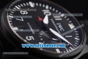 IWC Big Pilot Clone IWC 51111 Automatic PVD Case with Black Dial and Black Leather Strap Arabic Numeral Markers