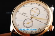 IWC Portugieser Repetition Automatic Rose Gold Bezel with White Dial