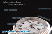 Rolex Datejust Automatic Movement Full Steel with ETA Coating Case and White Dial