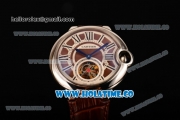 Cartier Ballon Bleu De Tourbillon Asia Automatic Steel Case with Brown Dial and Roman Numeral Markers