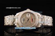 Rolex Day Date Automatic Movement Steel Case with Diamond Dial/Bezel and SS Diamond Strap