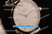 Longines La Grande Classique SWISS QUARTZ Steel Case with White Dial and Steel Bracelet