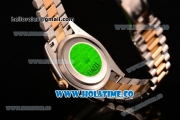 Rolex Datejust Asia Automatic Two Tone Case/Bracelet with Gold Dial and Roman Numral Markers