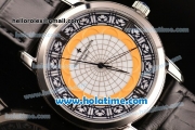 Vacheron Constantin Metiers D Art Miyota OS2035 Quartz Steel Case with Roman Numeral Markers and White Dial