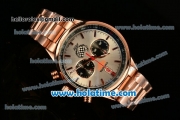 Tag Heuer Carrera Ferrari Chrono Miyota OS20 Quartz Full Rose Gold with White Dial and Stick Markers