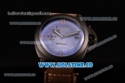 Panerai PAM 551 Radiomir 1940 8 Days Asai ST Automatic PVD Case with Black Dial and Coffee Leather Strap