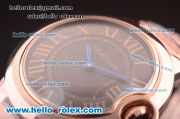 Cartier Ballon Bleu De Cartier Swiss ETA Quartz Full Rose Gold with Brown Dial and Roman Markers