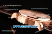 Jaeger-LECoultre Master Asia ST17 Run Fly Automatic Rose Gold Case with White Dial and Stick Markers