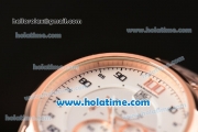 Tag Heuer Mikrograph Chrono Miyota OS10 Quartz Full Rose Gold with White/Grey Dial and Arabic Numeral Markers