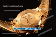 Audemars Piguet Royal Oak Chrono Swiss Valjoux 7750 Automatic Yellow Gold Case White Dial With Stick Markers Yellow Gold Bracelet