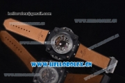 Hublot Masterpiece MP 08 Antikythera Sunmoon Asia 2813 Automatic PVD Case Skeleton Dial Brown Leather Strap and White Markers