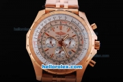 Breitling For Bentley Chronograph Quartz Movement with Rose Gold Case